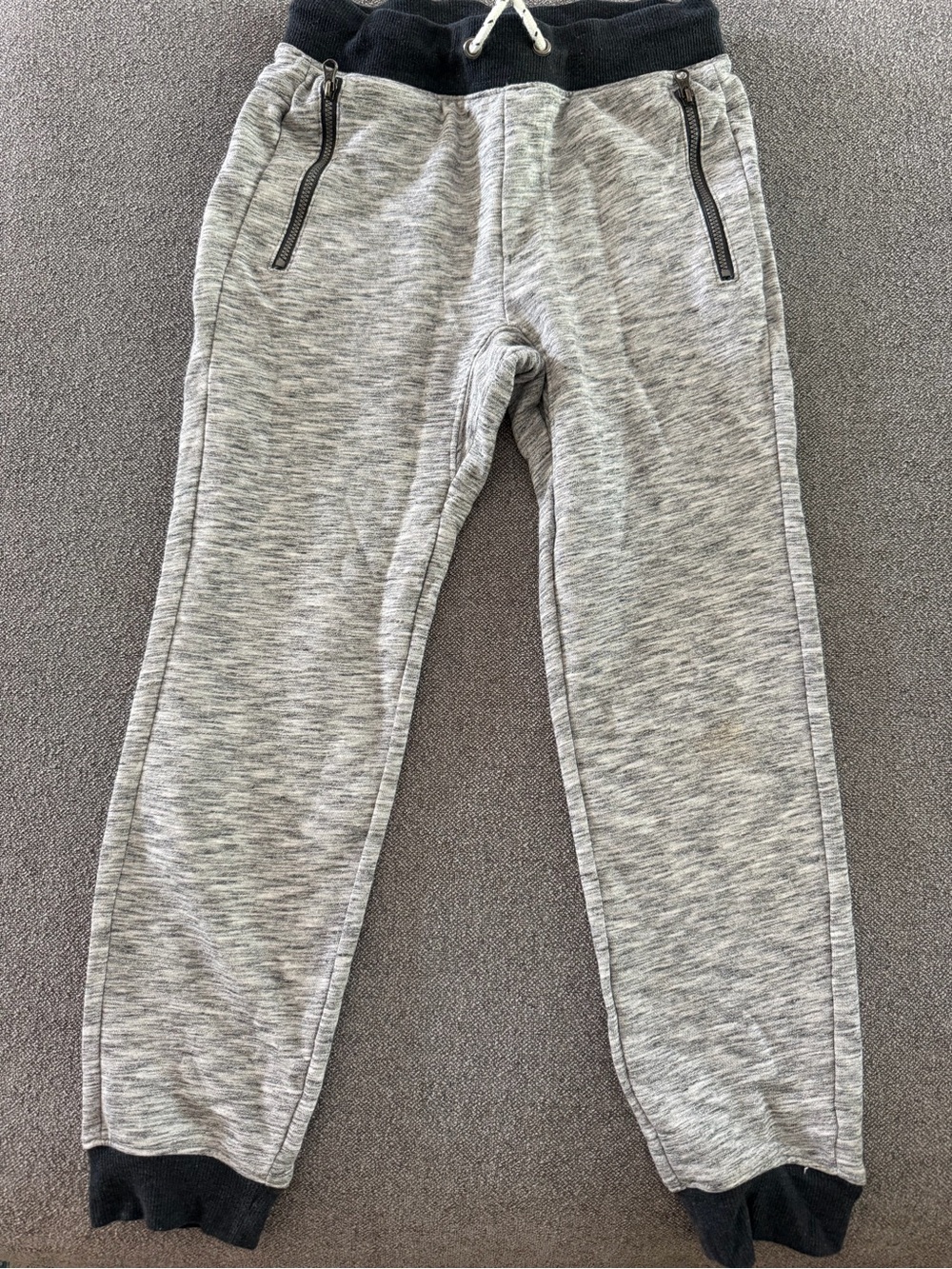 Cat & Jack Heather Gray Jogger Pants with Black Waistband Size M (8/10)